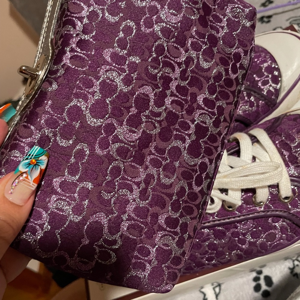 Coach Sneakers & matching clutch